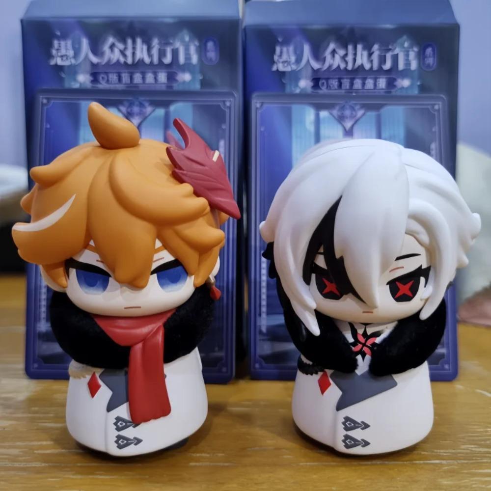 In Stock Original Suplay Genshin Fatui Harbingers Blind Box MiHoYo Cute Figure Desktop DecorModel Surprise Box Birthday Gift Toy