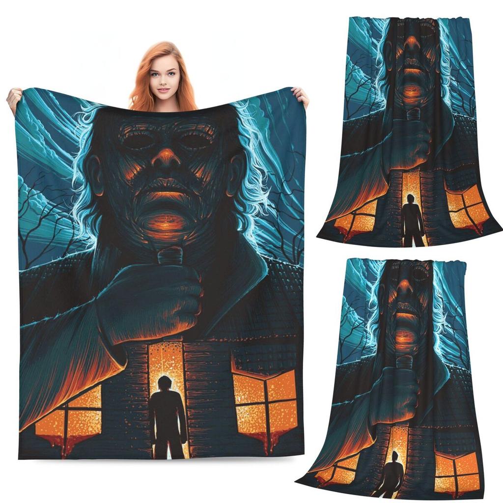 Coperte Michael Myers Morbida Calda Coperta Plaid in Flanella Copriletto per Letto Soggiorno Picnic Viaggio Casa Divano