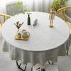 Plaid Cotton Linen Round Tablecloth Wedding Hotel Banquet Cloth Table Cover Indoor Dining Room Kitchen Outdoor Decor Manteles