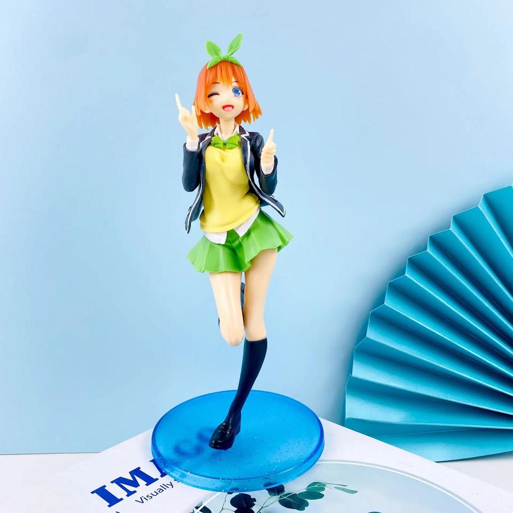 5Style Anime Figure Ichik 18CM School Uniform The Quintessential Quintuplets Model Dolls Toy Gift Collec Nakano Nino Miku