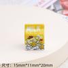 10Pcs Models Resin Cute Cartoon 3D Animal Milk Box Series Scrapbook Diy Jewelry Hair Clips Phone Case Ornament Accessories A20