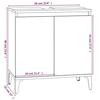 VidaXL Ensemble de meubles salle de bain 3 pcs blanc bois d'ingénierie 3185589