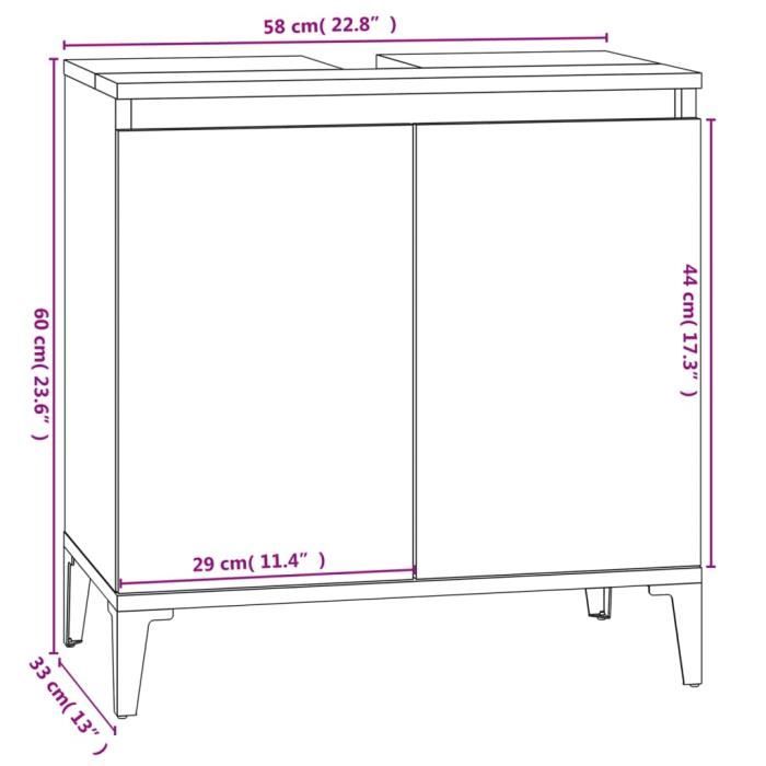 VidaXL Ensemble de meubles salle de bain 3 pcs blanc bois d'ingénierie 3185589