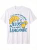 Womens ONeck Cotton T Shirts Lemonade Prints TShirts Jesus Short Sleeves Tops Life Gives Me Some Lemons Summer Casual Clothes