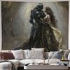 Luxury Gothic Fantasy Couple Tapestry Wall Hanging Romantic Medieval Decor Art Canvas Print for Bedroom Living Room