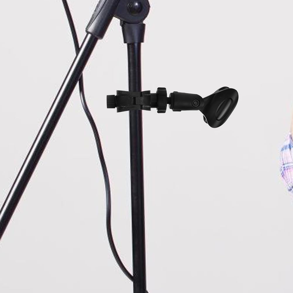 Alasum Microphone Clip Holder, Set of 2, Universal Microphone StandHandheld Microphone Extension Clip, U-Shaped Microphone Clip