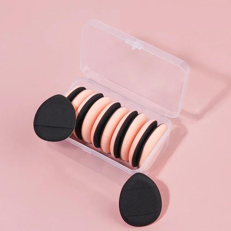 6/10Pcs Mini Finger Puff Foundation Small Air Cushion Powder Sponge Face Concealer BB Cream Cosmetic Applicator Makeup Tools