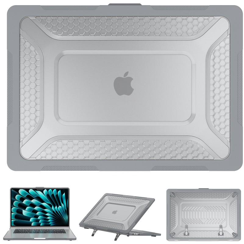 MacBook Air 15.3 Inch Protective Case With Cooling Stand Matte Anti-Slip Shockproof Shell Pro