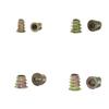 Zinc alloy trapezoidal nut, furniture nut, nut with washer, internal and external thread nut, solid wood pre-embedded nut