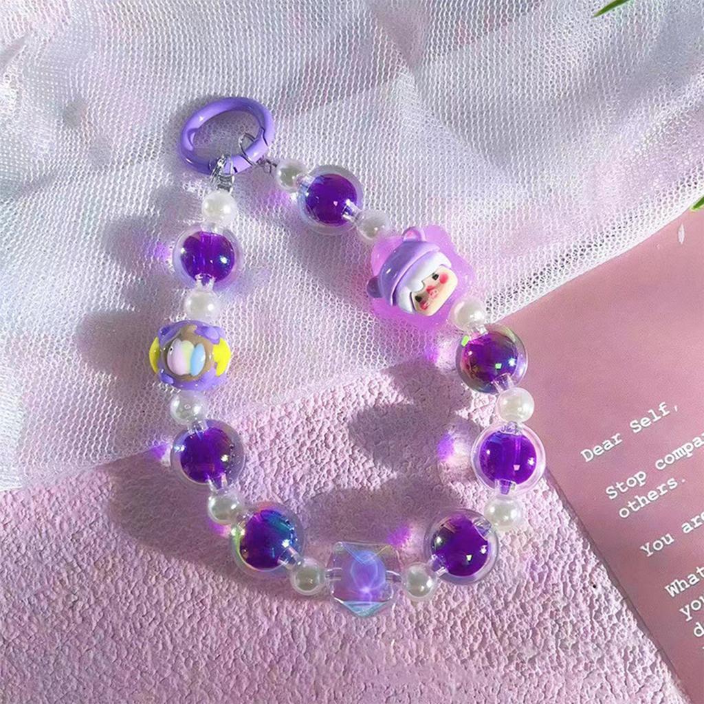 Niedlicher Kawaii Mini-Schlüsselanhänger mit Schleife, Cartoon-Design, bunt, für Telefon, Anti-Verlust, Lanyard, Rucksack, Anhänger, Dekoration, Geschenke