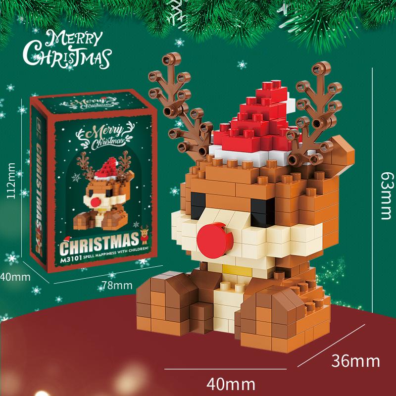Christmas Building Block Toys: Compatible with Lego—Santa Claus, Christmas Tree for Kids