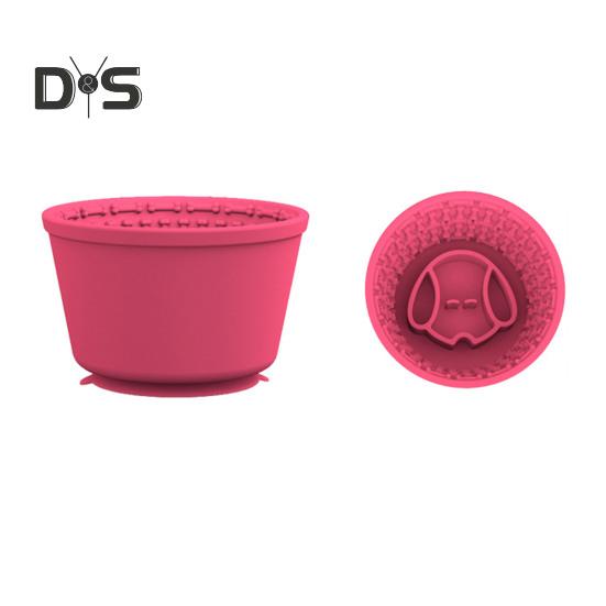 Lecknapf für langsames Fressen von Hunden, Silikon-Leckmatte für Hunde, Leckerli-Spender, Anti-Erstickungsschutz, Napf für langsames Fressen von Haustieren, für kleine, mittelgroße und große Hunderassen