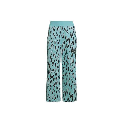 X Stella McCartney High-Waist Printed Casual Sweatpants Women Bottoms Green HA8965