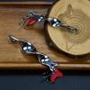 3Pcs Metal Rotating Spinner Spoon Fishing Lures Silver 10g 14g 21g 28g Trout Hard Baits with Treble Hook