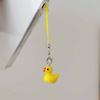 Adorable Yellow Duck Phone Chain Easy To Attach Animal Pendant Keychain Handmade Decoration for Bags and Wallets