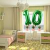 Green 10 Number Balloons Giant Jumbo Number 10 32" Helium Balloon Hanging Balloon Foil Mylar Balloons for Boys Girls 10th Birthday Party Supplies 10