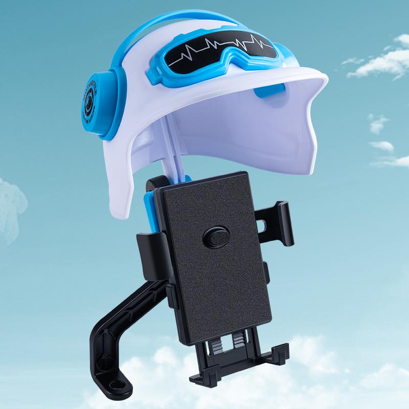 Compact Waterproof Phone Holder with Sunshade for Motorcycle, Scooter & Bicycle Riders.