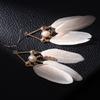 Women Summer Fashion Bohemian Tibetan Vintage Feather Dangle Drop Earrings Pendant Women Earrings Accessories Creative Gifts