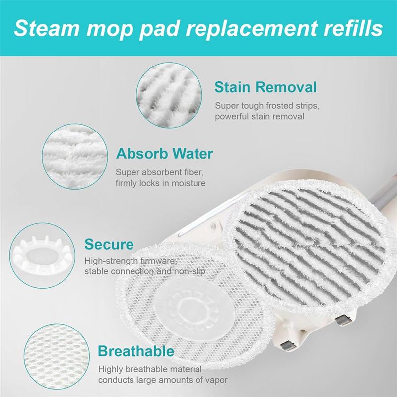AD23-16PCS Microfiber Steam Mop Replacement For Shark S7001 S8001 S8201 S7201 S7000AMZ S7000 S7005 S7020  Steam Mop Washable Pad