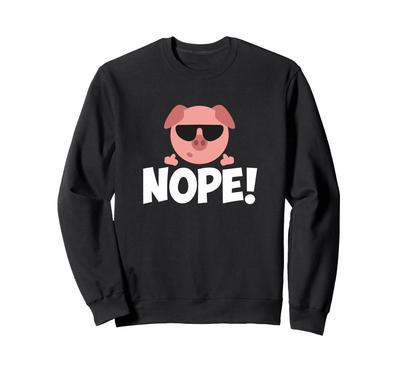Nein Coole Schwein Sonnenbrille Sweatshirt