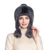 Luxurious Women's Faux Fur Winter Hat with Ear , Warm and Stylish, Perfect for Cold , One Size Fits All