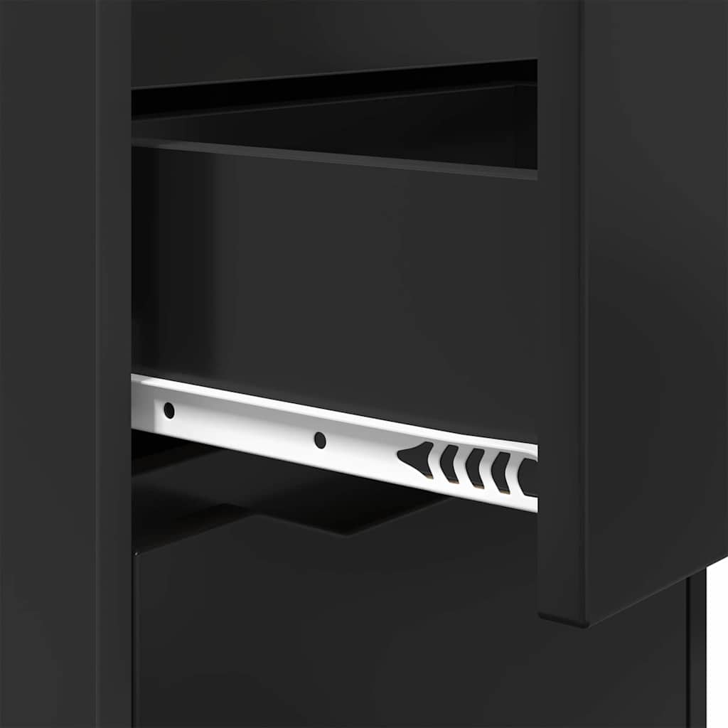 Nightstand Black 40 x 30 x 67 cm Particleboard