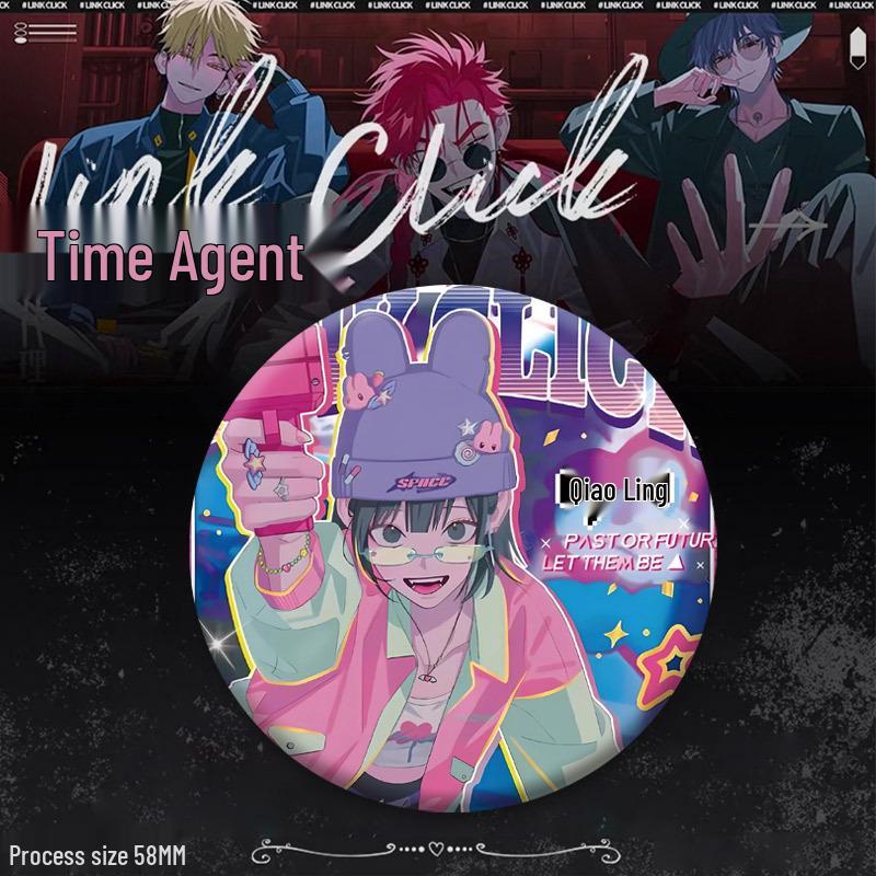 Time Agents Handmade Character Badges & Pendant Gift Set: Cheng Xiaoshi, Xia Fei, Lu Guang, Qiao Ling 58mm Laser Badge