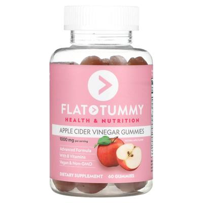 Żelki z octem jabłkowym, naturalny smak jabłkowy, 1000 mg, 60 żelków