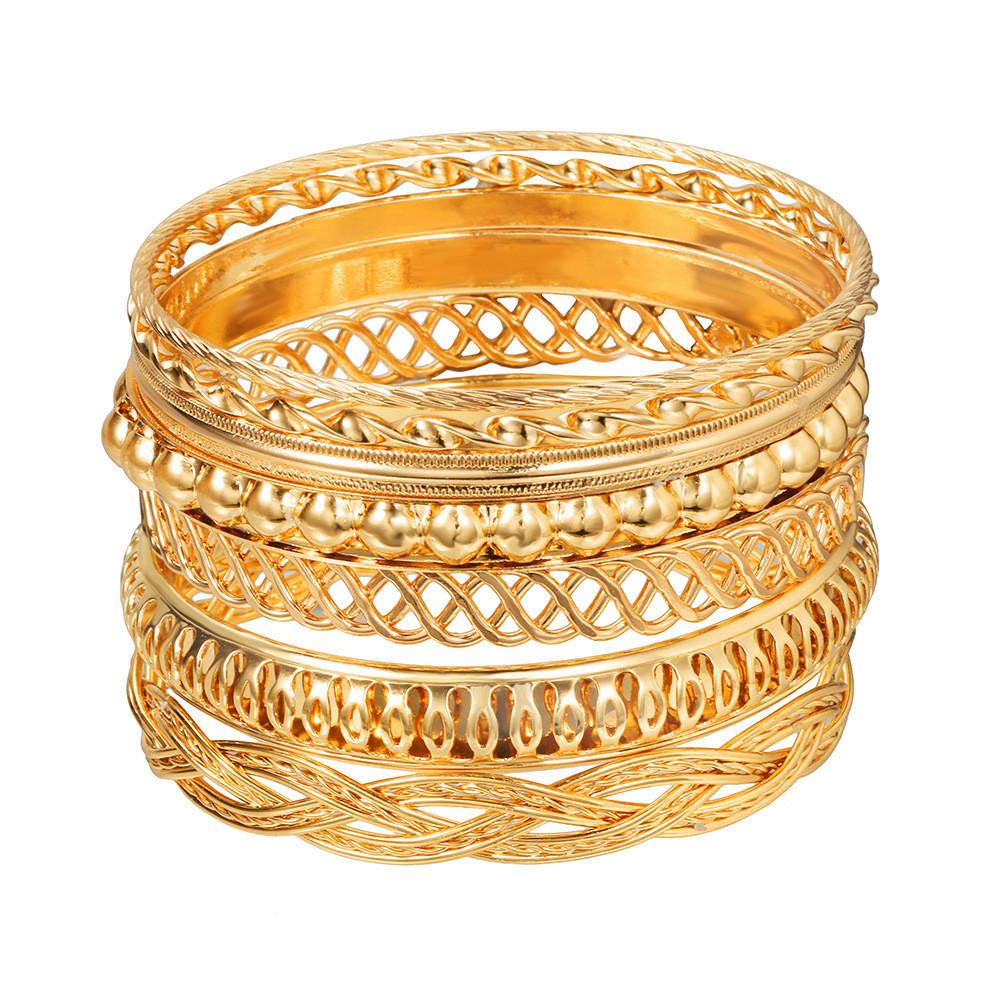 Punk Style Metal Cuff Bracelets For Women And Men With Geometric Design For Travel Gifts