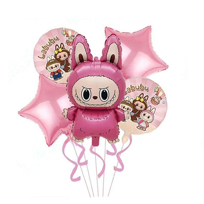 

Милый набор из пяти воздушных шаров для украшения детской вечеринки, набор из алюминиевых фольгированных шаров five-piece set