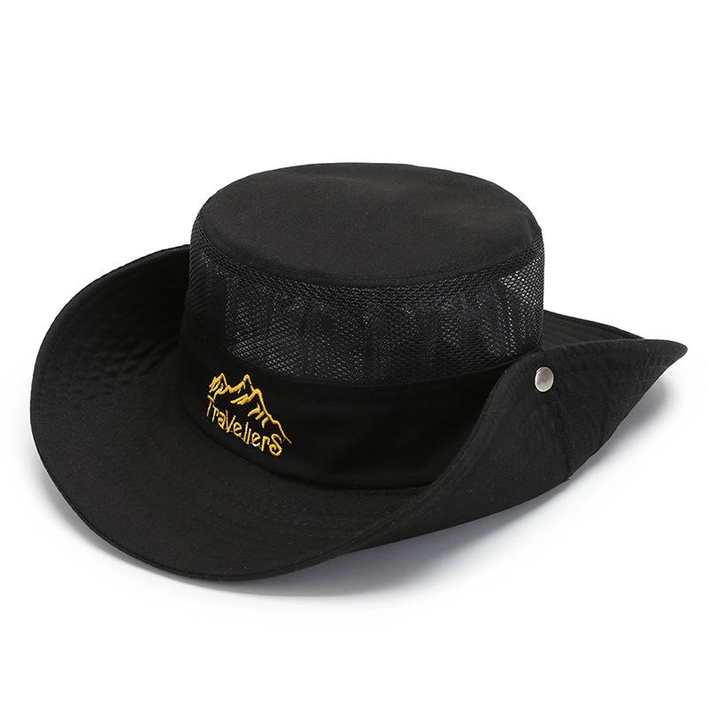 Hat men's spring and summer sun hat outdoor sun protection breathable hat men's cycling hat bucket hat fishing mountaineering sun hat
