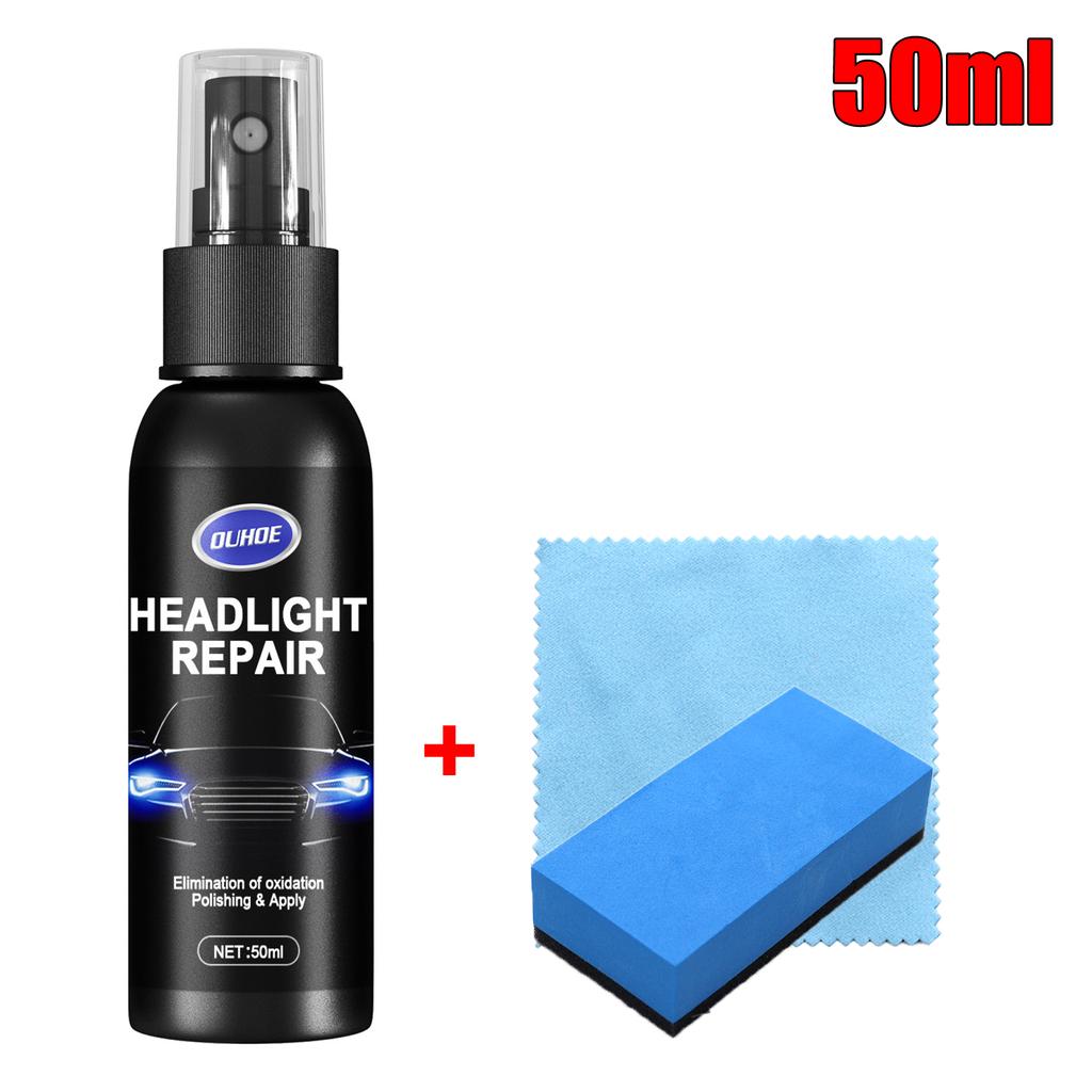 Car Light Restorative Liquid Removing Oxidation Dirt Scratch Car Headlight Polishing Repair Fluid Spray Liquid Restoration Kit