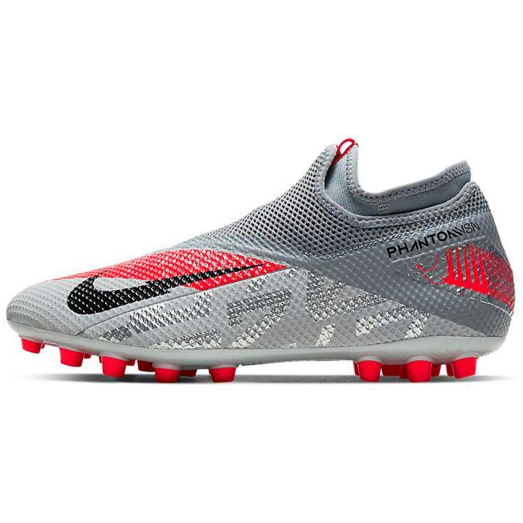 Nike Phantom Vision 2 Academy DF AG CD4155-906 Grey Red Men s Soccer Cleats EU 46