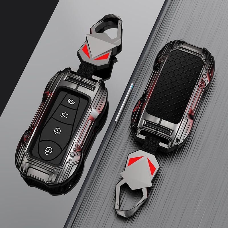 Geely Emgrand & Xingrui TPU Metal Key Case - Full Coverage, Wear-resistant Protective Shell