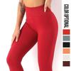 High Waist Women Yoga Pants Stretchy Seamless Leggings Gym Fitness Exercise Sports Clothes Solid
