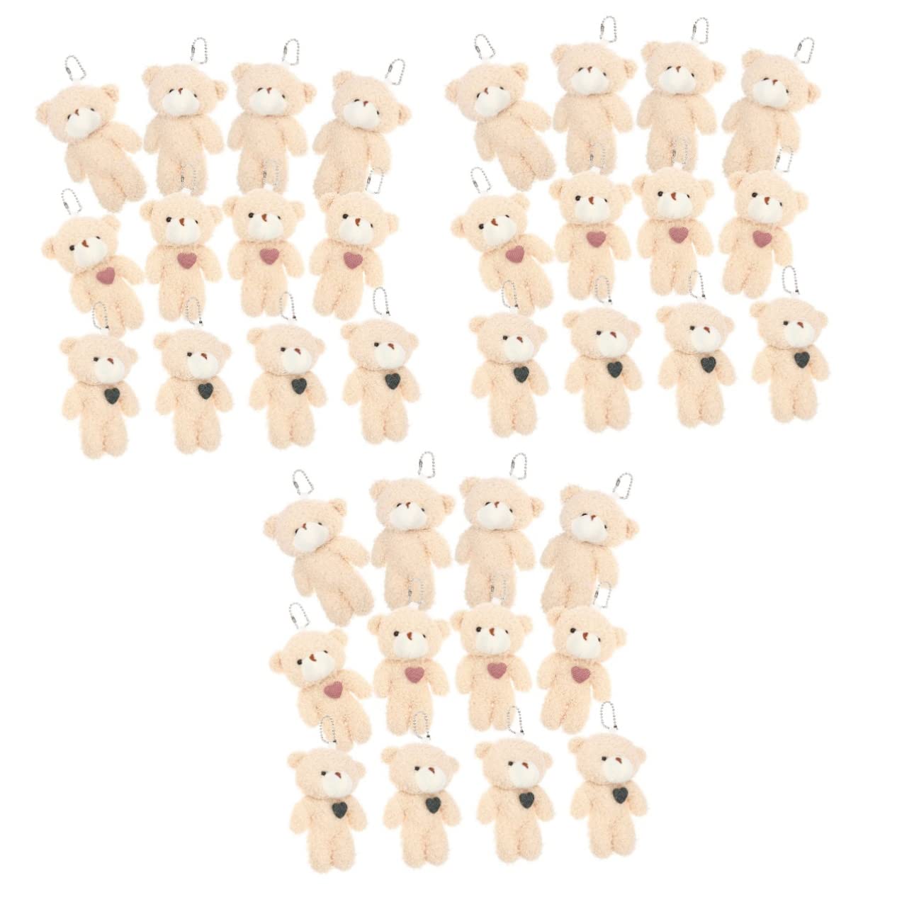 

Toddmomy 12-Piece Teddy Bear Dolls, Stuffed Bears, Mini Bears, Animal Pendant Keychains, Mini Plush Toys, Bulky, Valentine s Day Gift
