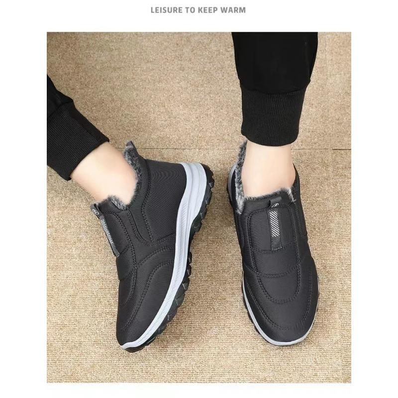 Winter Shoes Mens Snow Boots Thick Fur Non-slip Sneakers Male Cotton Ankle Boots Lightweight Outdoor Hiking Warm Walking Shoes