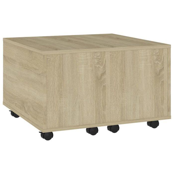 VidaXL Coffee Table Sonoma Oak 60x60x38 Cm Particleboard.