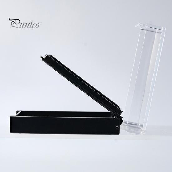 Acrylic Double Layer Empty Press On Nails Packaging Box Transparent Lid Nail Display Box Nail Tips Storage Case for Home Portable Nail Art Organizer