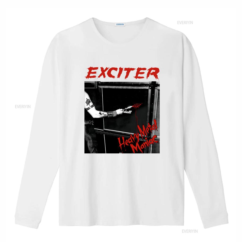 Exciter Heavy Metal Maniac Music T Shirt for Rock Fans Vintage Washed Fashion Breathable Streetwear Stretched Graphic Soft