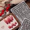 2026 New Year Horse Nail Art Stamping Plate: Get Rich Ingots & Hand-Painted Transfers
