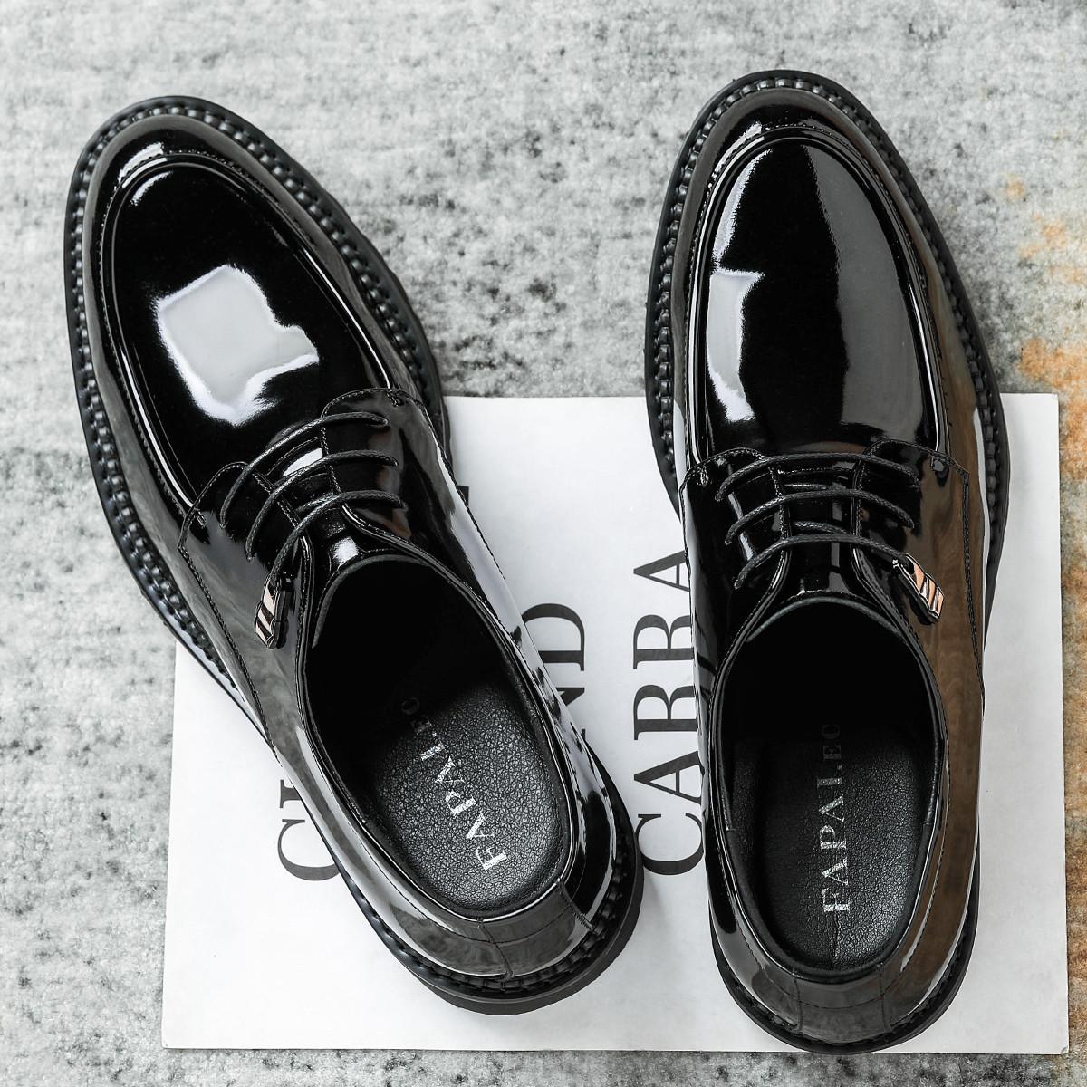 

2025 деловая повседневная кожаная обувь мужская мода тренд мужская обувь высококачественная кожа первый слой коровьей кожи туфли для свадебного платья нескользящие 44