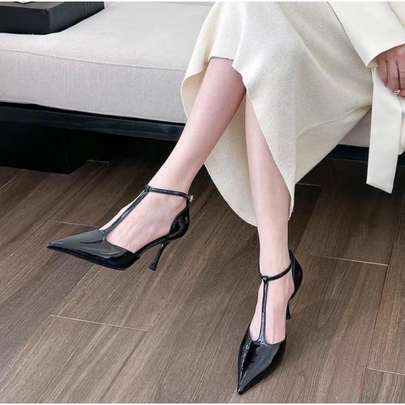Spring New Pumps Women Fashion Pointed Ladies Elegant Thin High Heel Hollow Out Elegant Woman High Heeled Shoes