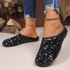 Women Flat Shoes Bling Women Loafers Platform Shiny Women's Casual Shoes Sequin Slippers Summer Ballet Women Lightweight Shoes