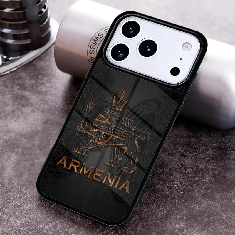 Armenia Russia Flag Coat of Arms Phone Case For iPhone 17 16 15 14 13 12 11 Pro Max Plus 17Air Soft Silicone Cover