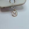 Dust Plug For Phone - Metal Pendant With 26 White English Letters - Dust Plug For Phone Jack,mobile Phone Decorations