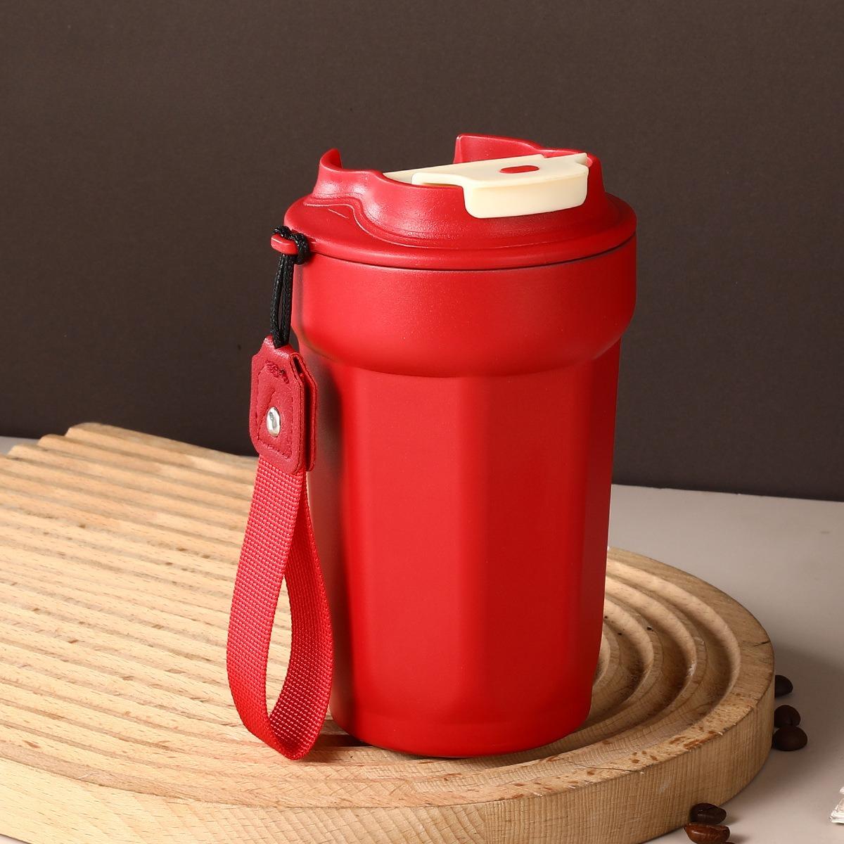 Термоизолированная восьмиугольная кофейная кружка из нержавеющей стали 316, женская автомобильная кружка для воды, настраиваемая для путешествий 450ml