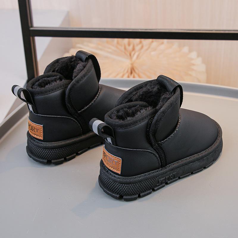 2024 Nowy Styl Dziecięce Śniegowce Modne Wodoodporne Zimowe Buty Niemowlęce Dziewczęce Sneakersy Moda Antypoślizgowe Bawełniane Buty Zapatillas