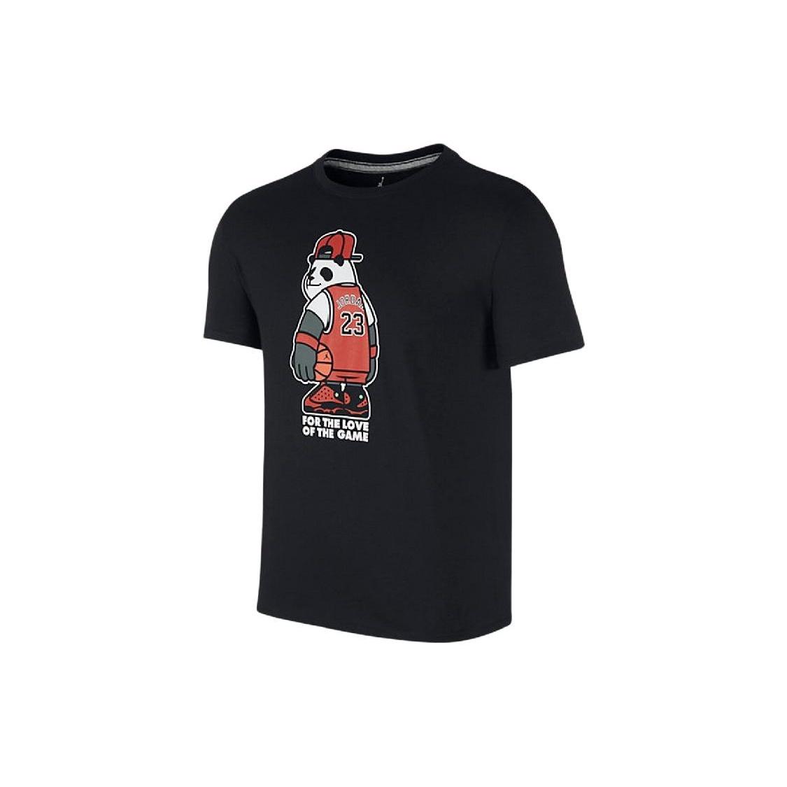 Air Jordan Double Eleven Panda Tee Black White Men s 921353-010 L