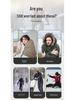 Carbon Fiber Far-Infrared Heated Winter Hat with Ear Protection and Velvet Lining for Outdoor Cold